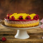 Malinový cheesecake s mangom